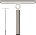 EHOMGUI Limpiador de Ducha Extensible para Puertas de Vidrio, Squeegee de Silicón de 10 Pulgadas, Mango Telescópico para Ventanas y Vidrio de Ducha, - imagen 1