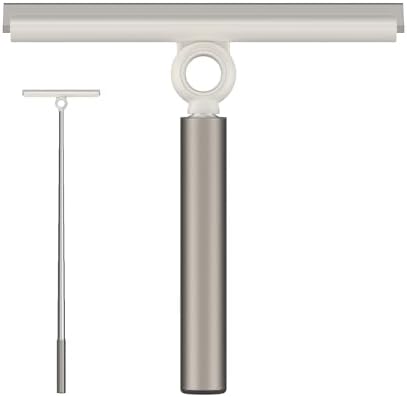 EHOMGUI Limpiador de Ducha Extensible para Puertas de Vidrio, Squeegee de Silicón de 10 Pulgadas, Mango Telescópico para Ventanas y Vidrio de Ducha, - imagen 1