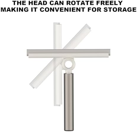 EHOMGUI Limpiador de Ducha Extensible para Puertas de Vidrio, Squeegee de Silicón de 10 Pulgadas, Mango Telescópico para Ventanas y Vidrio de Ducha, - imagen 3
