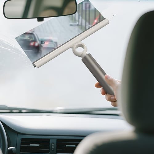 EHOMGUI Limpiador de Ducha Extensible para Puertas de Vidrio, Squeegee de Silicón de 10 Pulgadas, Mango Telescópico para Ventanas y Vidrio de Ducha, - imagen 6