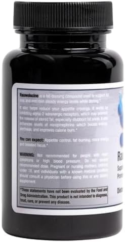 Suplemento Dietético Slim Science Rauwolscina Yohimbina HCL - 3mg por Cápsula, 90 Cápsulas, Una al Día | Apoya Energía, Enfoque, Rendimiento y - imagen 8