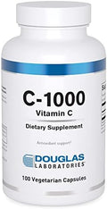 Douglas Laboratories C-1000 - Vitamina C 1000 mg (Ácido Ascórbico) - Apoyo Inmunológico y Antioxidante - 100 Cápsulas Vegetarianas Sin Gluten y No - imagen 1