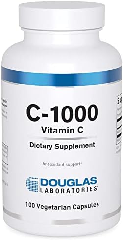 Douglas Laboratories C-1000 - Vitamina C 1000 mg (Ácido Ascórbico) - Apoyo Inmunológico y Antioxidante - 100 Cápsulas Vegetarianas Sin Gluten y No - imagen 1