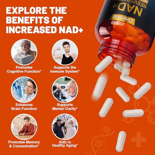 Suplemento de Resveratrol YBFQ para Energía y Piel - Potenciador Antienvejecimiento - Apoya la Salud Celular y la Concentración - 120 Cápsulas - imagen 6
