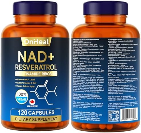 Suplemento de Resveratrol YBFQ para Energía y Piel - Potenciador Antienvejecimiento - Apoya la Salud Celular y la Concentración - 120 Cápsulas - imagen 8