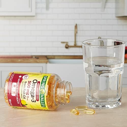 Suplemento Dietético Omega-3 de Aceite de Pescado Spring Valley 500 mg 120 Cápsulas Blandas + Luall's 45 Diabetes Decoded - imagen 3