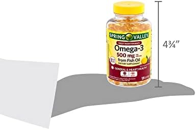 Suplemento Dietético Omega-3 de Aceite de Pescado Spring Valley 500 mg 120 Cápsulas Blandas + Luall's 45 Diabetes Decoded - imagen 7
