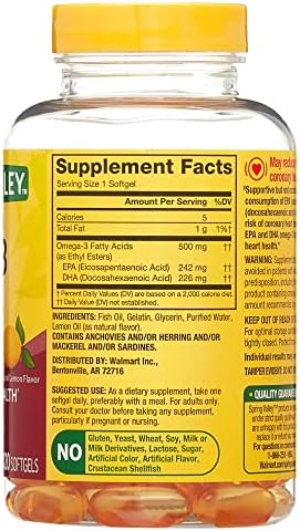 Suplemento Dietético Omega-3 de Aceite de Pescado Spring Valley 500 mg 120 Cápsulas Blandas + Luall's 45 Diabetes Decoded - imagen 8