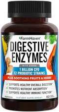 FarmHaven Enzimas Digestivas con 18 Probióticos y Hierbas | Papaya, Bromelina, Proteasa y Más para Absorción de Lactosa y Mejor Digestión | Alivio de - imagen 1