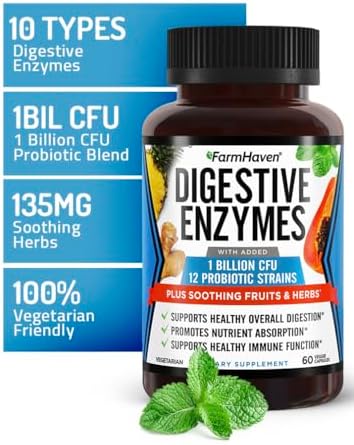 FarmHaven Enzimas Digestivas con 18 Probióticos y Hierbas | Papaya, Bromelina, Proteasa y Más para Absorción de Lactosa y Mejor Digestión | Alivio de - imagen 3