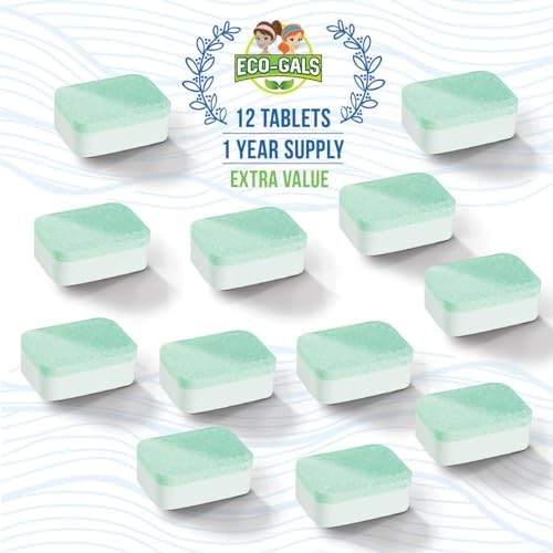 Limpiador de Lavadora Eco-Gals Eco Swirlz con 36 Tabletas para Limpieza Profunda y Bonus Eco Scrubz para Lavavajillas - imagen 3