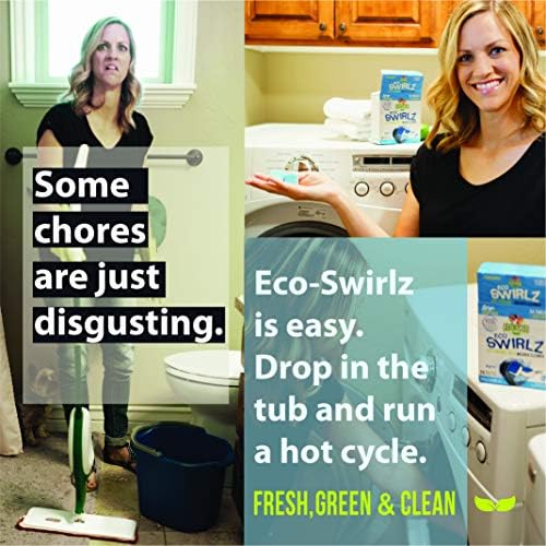 Limpiador de Lavadora Eco-Gals Eco Swirlz con 36 Tabletas para Limpieza Profunda y Bonus Eco Scrubz para Lavavajillas - imagen 5