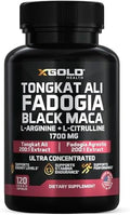 Complejo de Tongkat Ali + Fadogia Agrestis 1700mg con Maca Negra, L-Arginina y L-Citrulina, Aumentador de Óxido Nítrico, Energía y Rendimiento, 120 - imagen 1