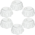 Paquete de 6 Cabezas de Repuesto para Mopas, Compatibles con FunClean Spin Mop y RinseWise Mop Bucket, Refill de Microfibra para Uso en Casa e - imagen 1