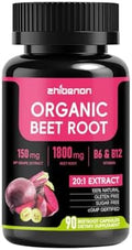 Cápsulas de Remolacha, Extracto 20:1 de 1800mg con Semilla de Uva y Espino, Suplemento Aumentador de Óxido Nítrico para Circulación, Presión Arterial - imagen 1