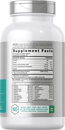 Colágeno Hidrolizado Horbäach 6000mg | 300 Tabletas | Con Vitamina C | Suplemento No Transgénico y Libre de Gluten - imagen 2