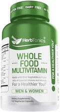 Multivitamínico Herbtonics para Hombres y Mujeres – Vegano con Frutas, Verduras, Probióticos, CoQ10, Cúrcuma y Más – 120 Cápsulas - imagen 1