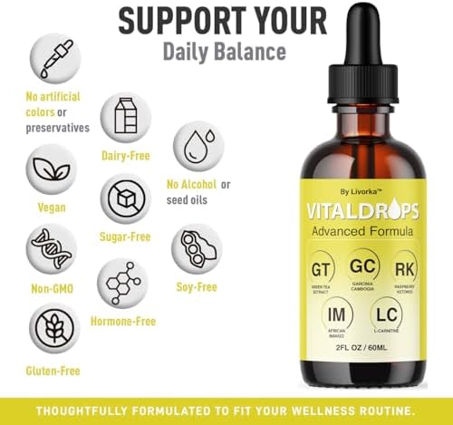 Vital Drops - Suplemento Líquido Premium Natural, Fórmula Avanzada de Vital Drops para Salud y Bienestar, 1 Botella para 1 Mes - imagen 5