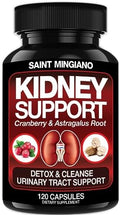 Saint Mingiano Suplemento de Apoyo para Riñones - 120 Cápsulas - Detox y Reparación con Arándano y Raíz de Astrágalo para Hombres y Mujeres | Alta - imagen 1