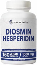 Complejo de Diosmina y Hesperidina 1000mg de Immortal Herbs, 150 Cápsulas, Extracto de Frutas Ricas en Bioflavonoides, 100% Vegetariano, Sin OGM y - imagen 1