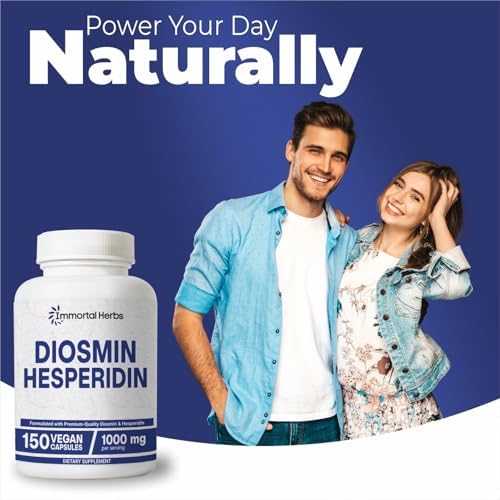 Complejo de Diosmina y Hesperidina 1000mg de Immortal Herbs, 150 Cápsulas, Extracto de Frutas Ricas en Bioflavonoides, 100% Vegetariano, Sin OGM y - imagen 7