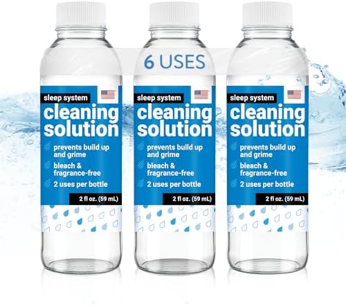 Solución de limpieza IMPRESA para sistemas de sueño compatible con ChiliPad, OOLER y Dock Pro - Paquete de 3, 2 Fl Oz - Sin fragancia, limpieza sin - imagen 1