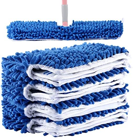 Paquete de 4 Repuestos de Mopa de Microfibra, Compatible con Mopa de Doble Acción O-Cedar, Cabezas de Mopa Reemplazables para Uso Seco/Húmedo, - imagen 1