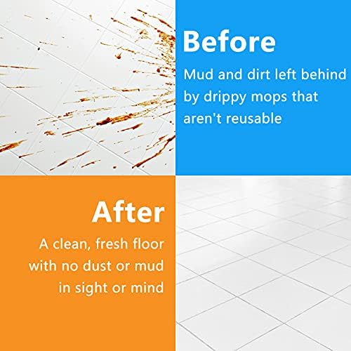 Paquete de 4 Repuestos de Mopa de Microfibra, Compatible con Mopa de Doble Acción O-Cedar, Cabezas de Mopa Reemplazables para Uso Seco/Húmedo, - imagen 8