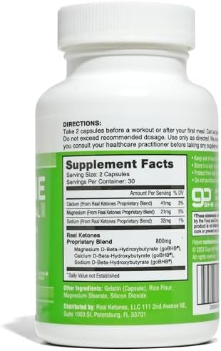 Cápsulas de Sales BHB Keto - Cápsulas de BHB con Sodio, Calcio y Magnesio goBHB - Suplemento de Cetonas Exógenas para Energía, Enfoque y Cetosis - imagen 2