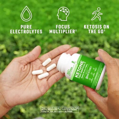 Cápsulas de Sales BHB Keto - Cápsulas de BHB con Sodio, Calcio y Magnesio goBHB - Suplemento de Cetonas Exógenas para Energía, Enfoque y Cetosis - imagen 3
