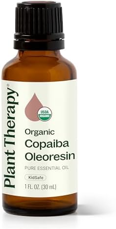 Aceite Esencial Orgánico de Copaiba Plant Therapy (Oleorresina de Copaiba), 30 mL (1 oz), 100% Puro, Sin Diluir, Ideal para el Cuidado Natural de la - imagen 1