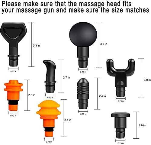 Cabezas de Masaje para Hypervolt Go, Accesorios Reemplazables para Pistola de Masaje, 8 Cabezas para Masaje Muscular, Alivio de Dolor en Casa, - imagen 2