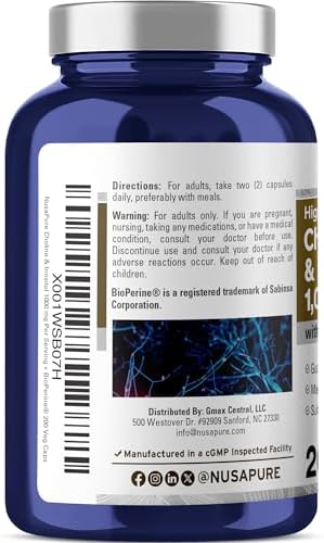 NusaPure Colina e Inositol - Vegano, No GMO - 1000mg - 200 Cápsulas Veggie - imagen 3