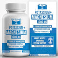 Suplemento de Potasio y Magnesio Life Strength 1000mg - 90 Cápsulas - Complejo de Potasio y Magnesio con Aspartato, Glicinato, Óxido, Gluconato y - imagen 1