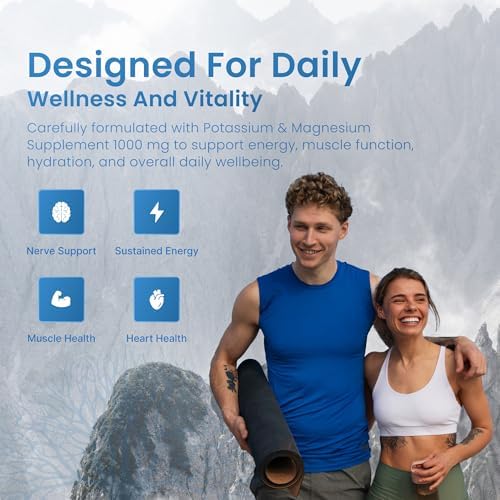 Suplemento de Potasio y Magnesio Life Strength 1000mg - 90 Cápsulas - Complejo de Potasio y Magnesio con Aspartato, Glicinato, Óxido, Gluconato y - imagen 7