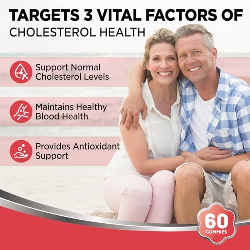 Suplementos de Colesterol HOLLEGEND Gomas Sin Azúcar, Esteroles y Estanol Vegetales, Bergamota Cítrica, CoQ10 y Vitaminas, Orgánico, Vegano, Sabor a - imagen 4