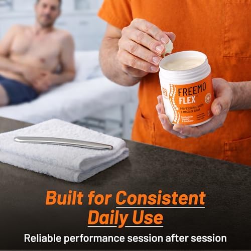 Crema Profesional Freemo Flex para Masaje IASTM, Terapia de Masaje y Fisioterapia – Bálsamo Emoliente para Herramientas y Manos – con Vitamina E y - imagen 6