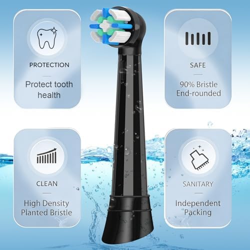 Cabezas de Repuesto Compatibles con Oral B iO, 8 negras - imagen 3