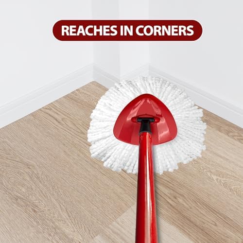 Cabezal de Repuesto para Mop de Giro O-Ceda EasyWring 1-Tanque, Refil de Microfibra para Limpieza del Hogar, 6 Cabezas y 1 Base, Instalación Fácil, - imagen 5