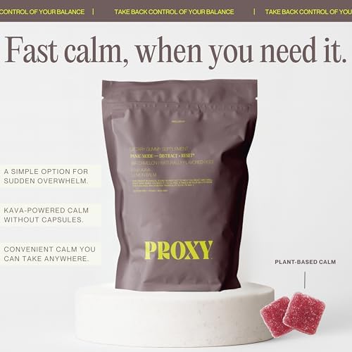 Gomitas PROXY para Alivio Rápido del Estrés | Relajación Mental Natural con Kava Kava y Bálamo de Limón | Sabor Natural a Sandía (30 piezas) - imagen 3