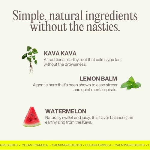 Gomitas PROXY para Alivio Rápido del Estrés | Relajación Mental Natural con Kava Kava y Bálamo de Limón | Sabor Natural a Sandía (30 piezas) - imagen 5