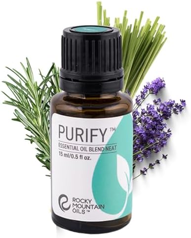Mezcla de Aceites Esenciales Purify de Rocky Mountain Oils 15ml - Orgánica, 100% Pura con Hierba Limón, Romero, Lavanda, Mirto, Citronela y Árbol de - imagen 2
