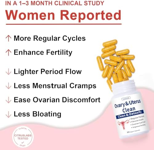 Lunza Suplemento Femenino para el Equilibrio y Confort Mensual, Apoya Ciclos Saludables y Bienestar Reproductivo, 60 Cápsulas Veganas - imagen 3