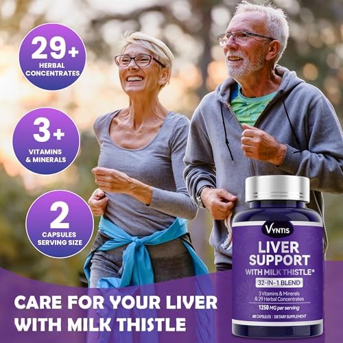 VYNTIS Suplemento Detox y Reparador de Hígado 32 en 1 - Apoyo Hepático con Cardo Mariano, Extracto de Alcachofa, Raíz de Diente de León y Polvo de - imagen 5