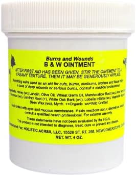 Ungüento B&W - Ungüento para Quemaduras y Heridas - Salve Hecha por Amish - 100% Natural - 4oz - imagen 3