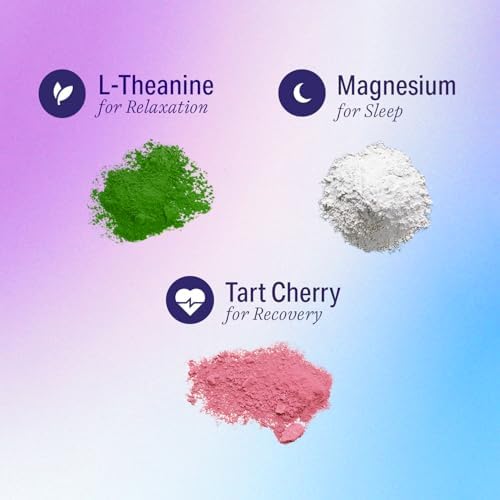 Nite Nectar Polvo de Mocktail de Magnesio Glycinate – Mezcla Relajante con Cereza Ácida y L-Theanina – Promueve Sueño Profundo y Tranquilo – Sin - imagen 4