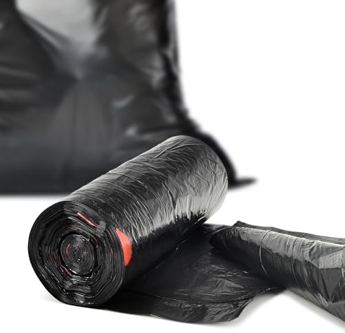 Bolsas de Basura con Cuerda Pre-separadas glasho para Botes de 15 Galones, 100 Piezas, Resistentes, Negras, para Cocina y Jardín - imagen 7