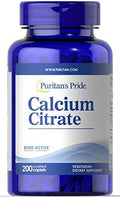 Calcio Citrato Puritan's Pride 200 mg, 200 Cápsulas - imagen 1