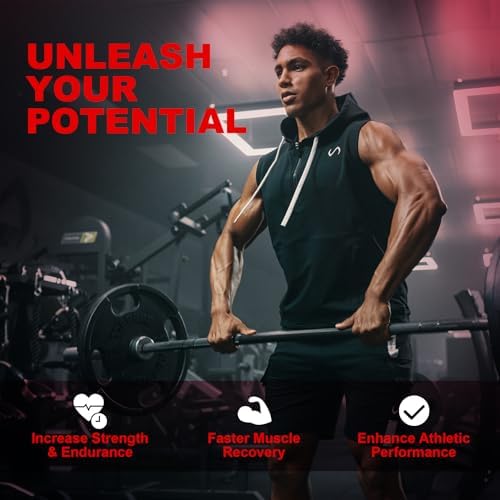 Gomitas de Creatina Monohidratada para Hombres y Mujeres con L-Carnitina y Taurina, Suplemento Pre-Entrenamiento Sin Azúcar para Fuerza Muscular y - imagen 3
