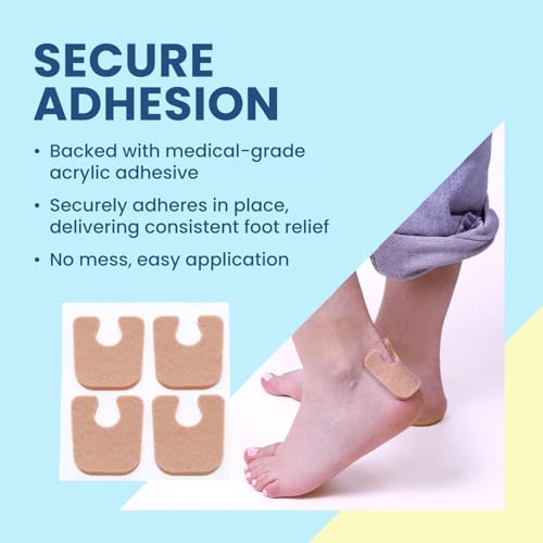 Aetna Foot Products - Almohadillas Adhesivas en Forma de U para Callos o Dedos, Paquete de 100, 1/8 de Grosor - imagen 4